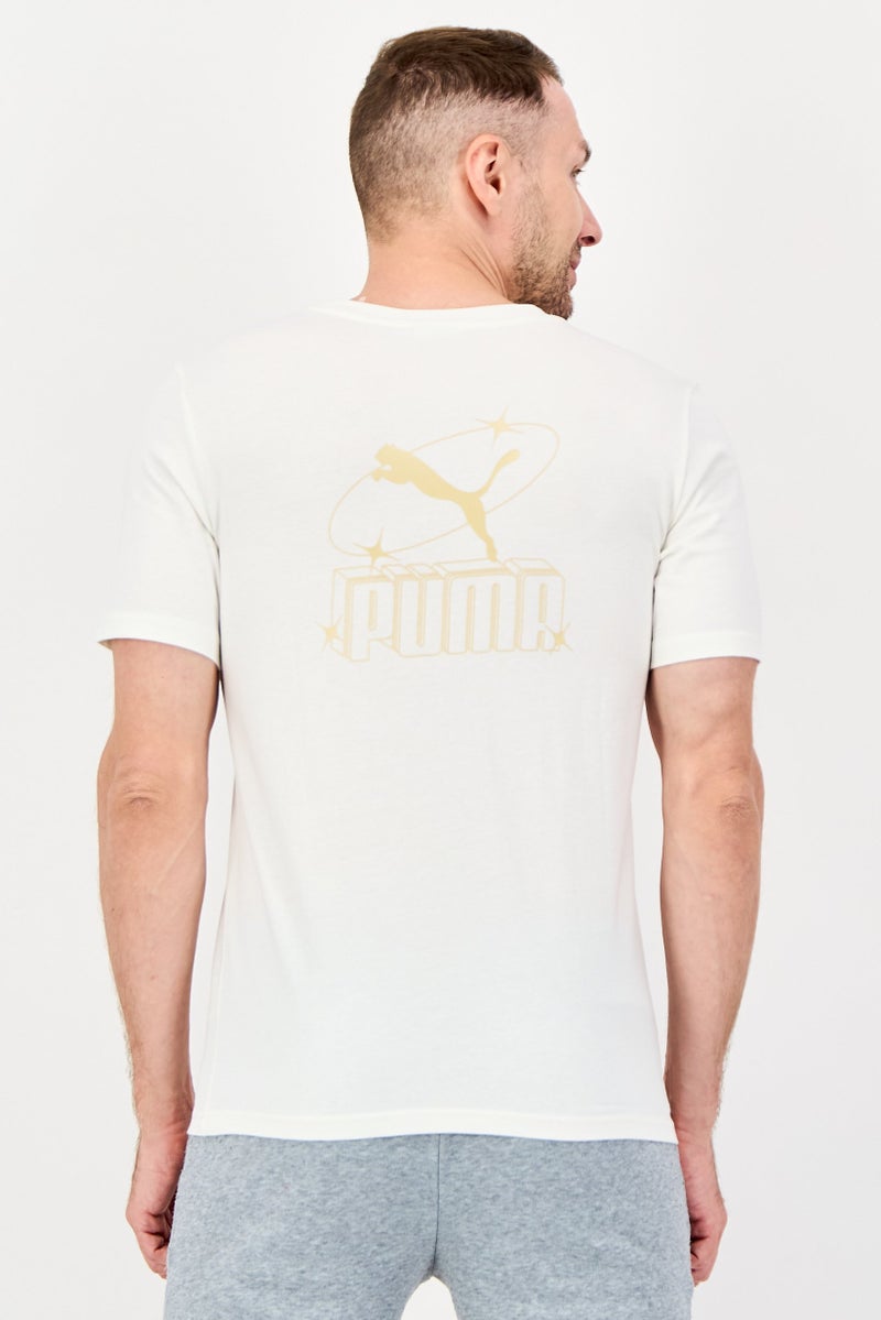 PUMA Men Asia Fit Short Sleeve Training T-Shirt, White - Image 3